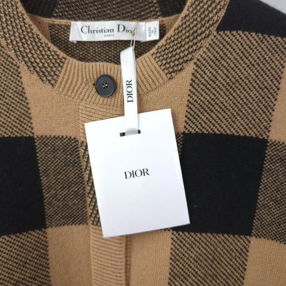 [SOLD] NWT CHRISTIAN DIOR Womens Sz 8 2-PIECE SET Cashmere Sweater Vest Cardigan - Picture 7 of 15